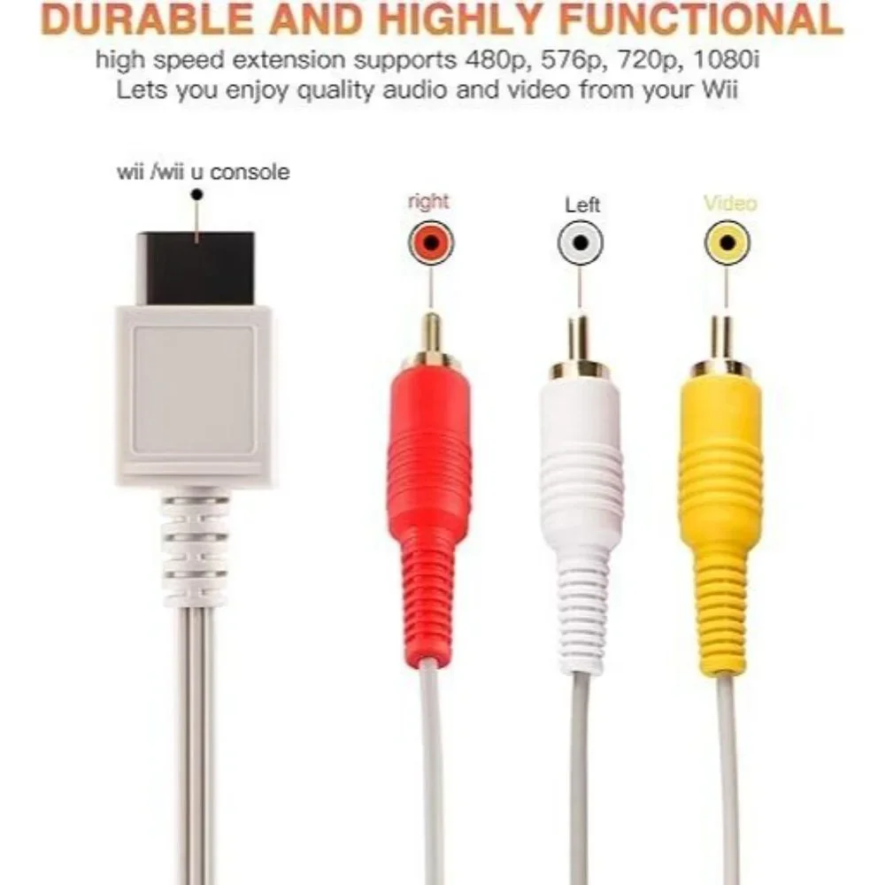 Nintendo RVL009 AV Cable - Gray